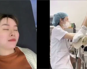 Đang khám bướm em sướng quá bắn hết nước vào mặt