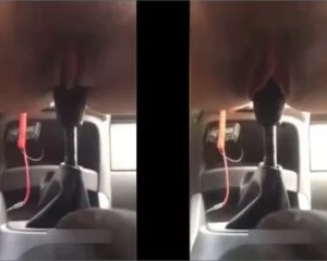 Độc lạ em gái thử cảm giác mới với cần số xe ô tô