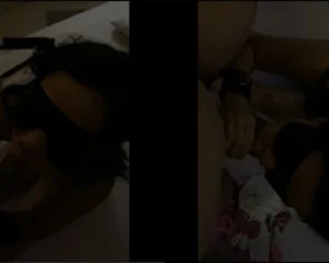 Lần đầu em bịt mắt bú cu