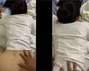 Tranh thủ giờ nghỉ trưa với em nhân viên văn phòng sơ mi trắng
