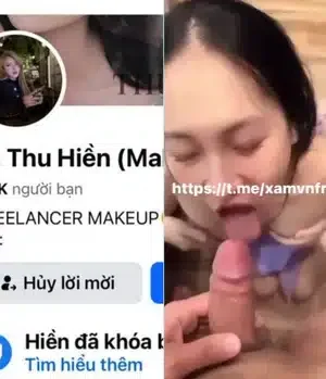 Vũ Thu Hiền Hot Girl Makeup lộ clip chịch nhau với bạn trai cực căng